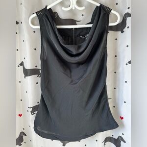 Urban Behavior black Asymmetrical Sleeveless Tank Top